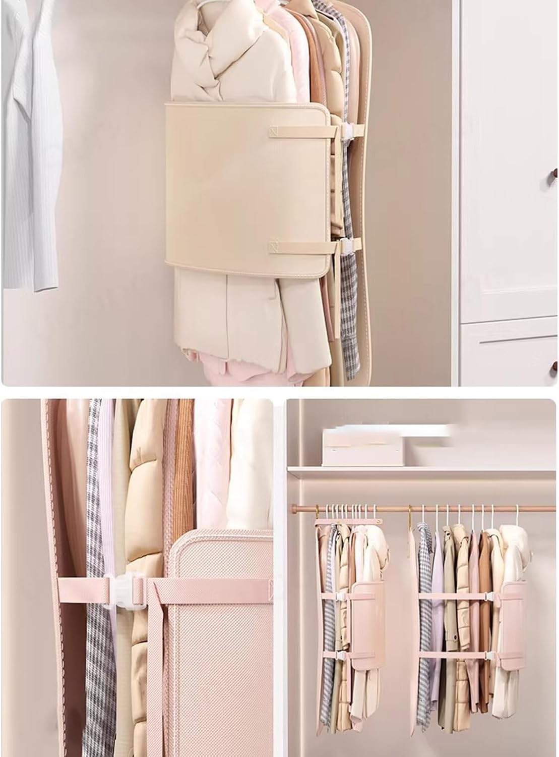 Space Saving Clothes Compression Board for Wardrobe Organization and Travel Packing Polyester Clothing Compressor Home Closet Organization Accessory image 3