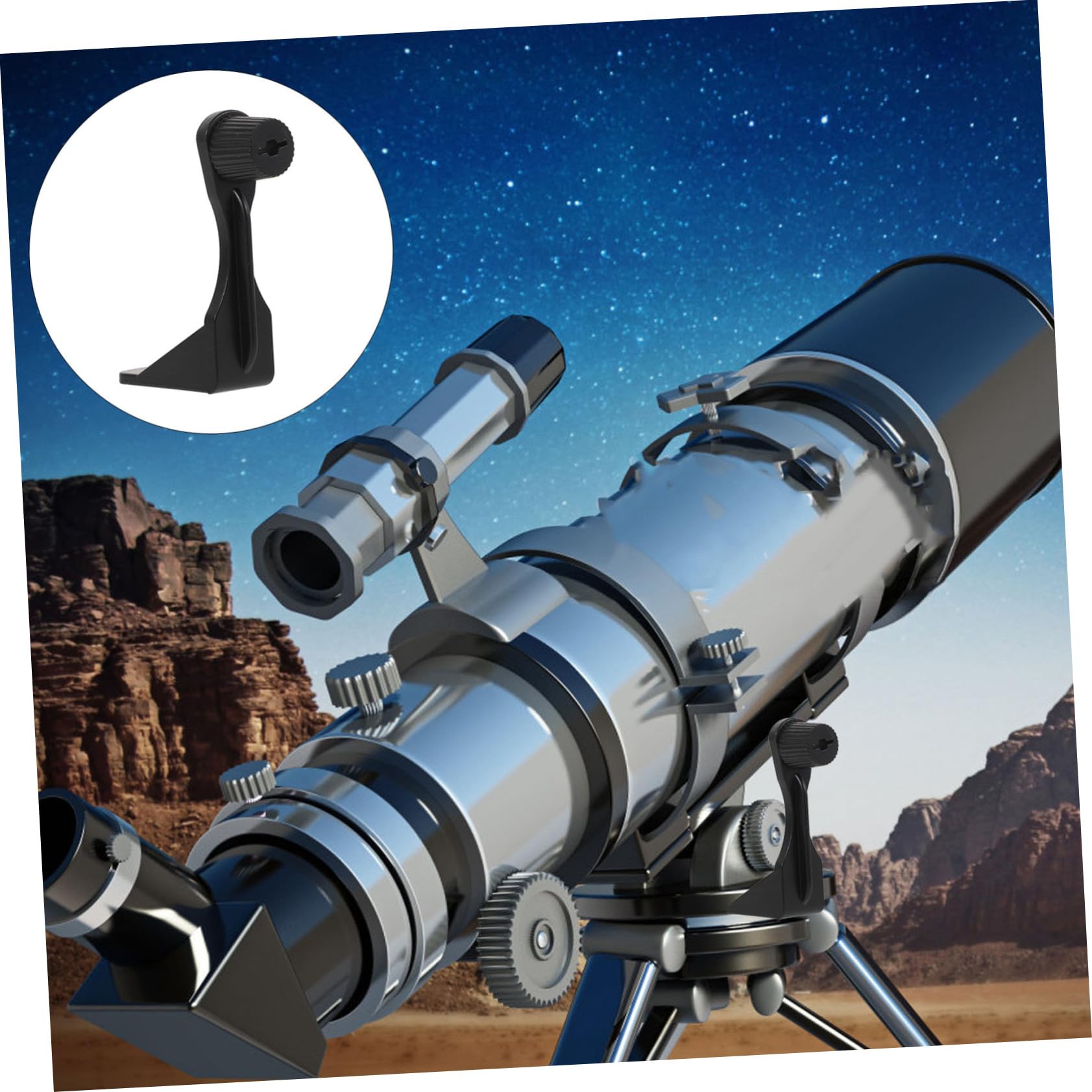 Fernglas Stativadapter Sicherer Anschluss L-förmiger aus Abs und Vielseitiges Stativ Zubehör für Fernglas und Teleskop für Anfänger und Profis