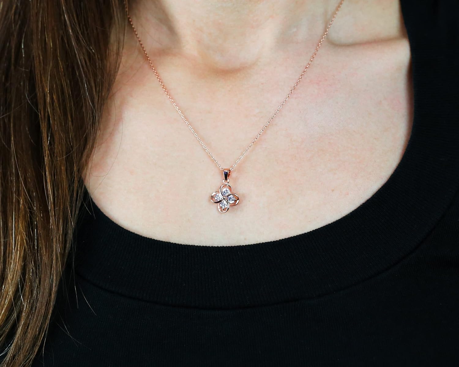 Generations Four Stone Necklace for Grandma - Sterling Silver 4 Gemstone Keepsake Gift for Mom Grandmother Granddaughter Great Grandmother