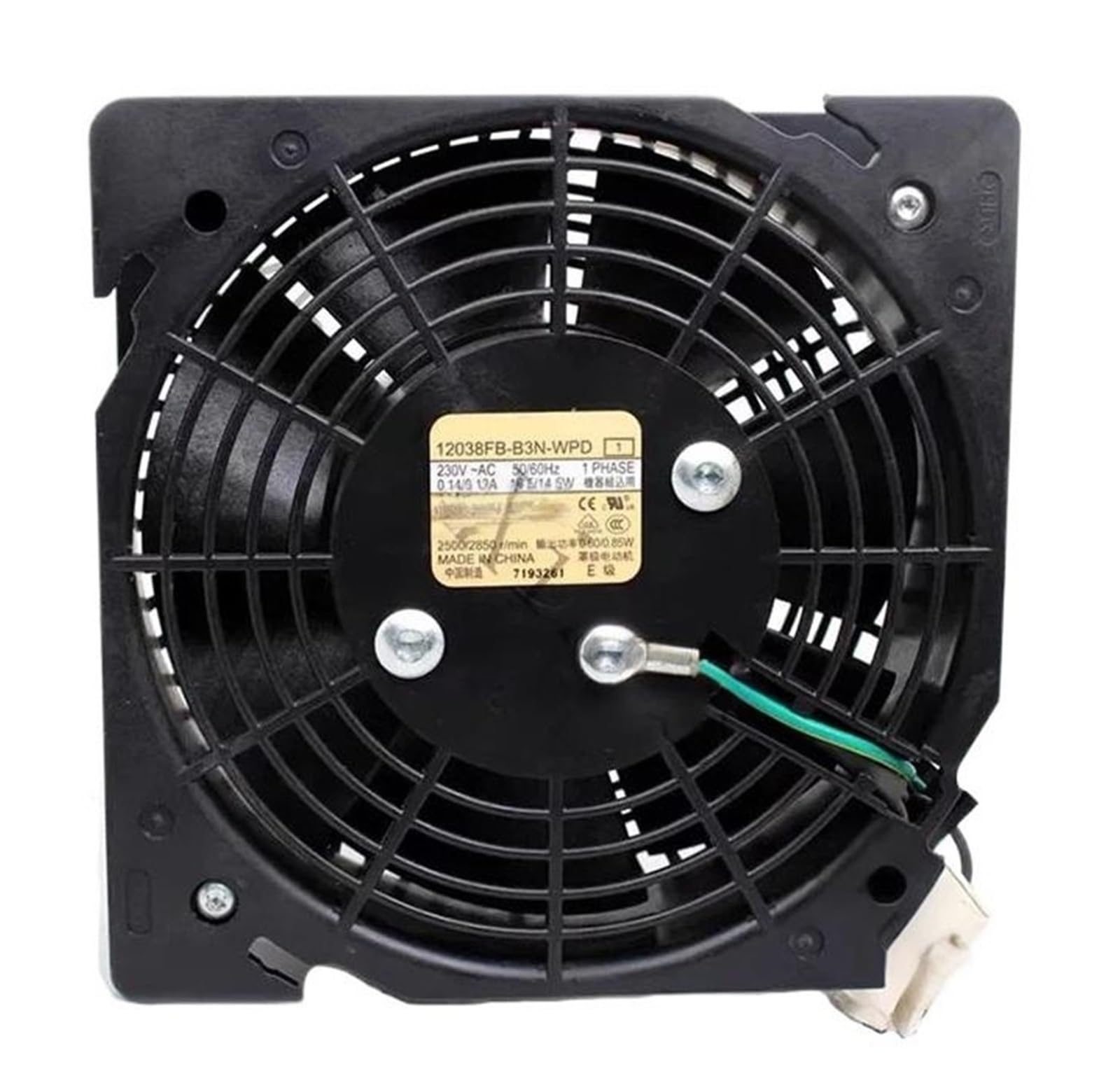 Ventilateur de refroidissement 12038 230VAC 16.5W de 120x120x38mm pour armoire électrique