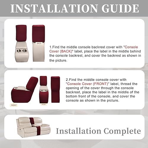 Miniatura 153 de Fundas 100% impermeables para sofá reclinable seccional, fundas para sofá reclinable en forma de L, funda para sofá seccional de esquina en forma de