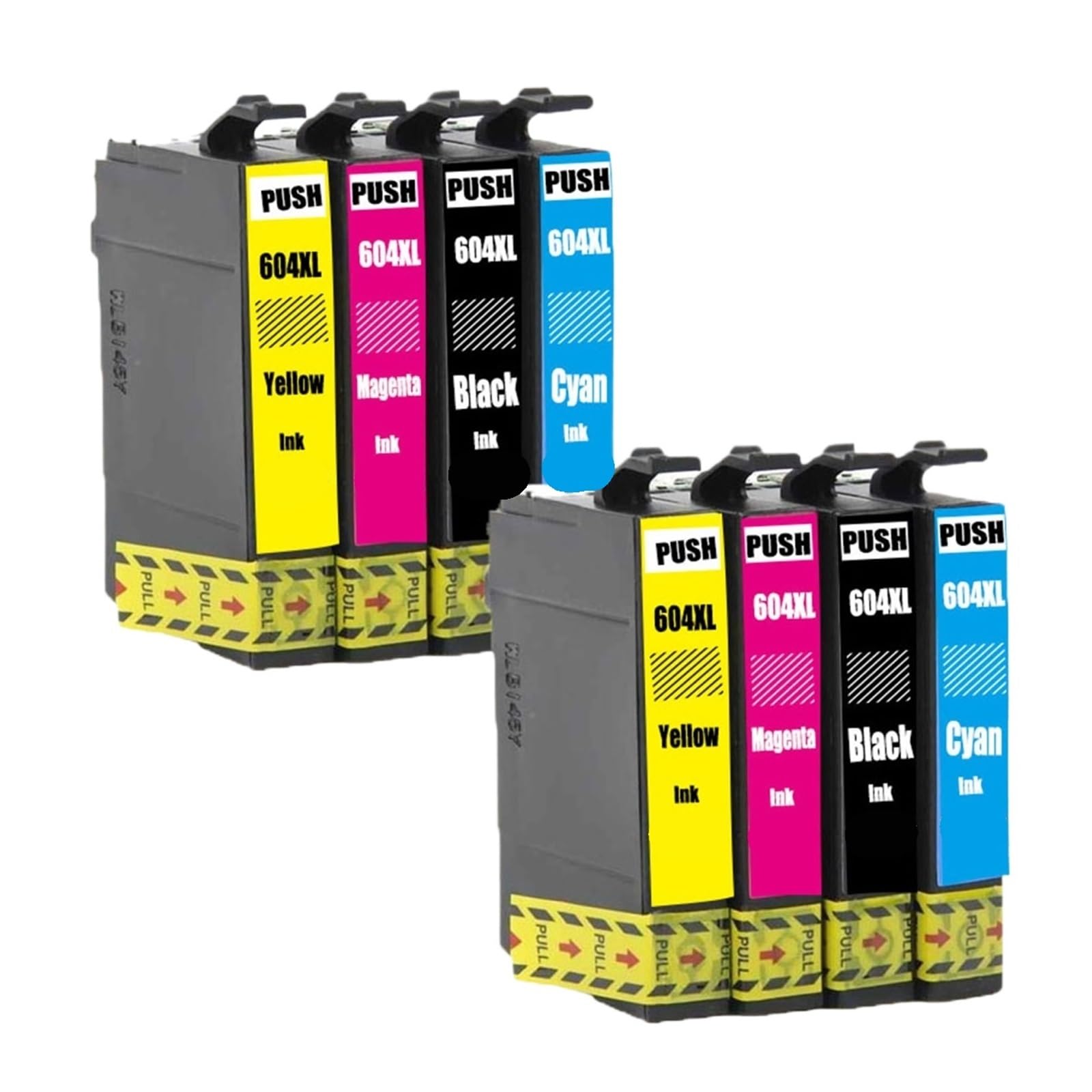 Cartucce d'inchiostro 604XL, compatibile con Epson, XP-2200 XP-2205 | T604 T604xl, nero ciano magenta giallo, XP-3200 XP-3205 XP-4200 XP-4205 WF-2910DWF WF-2950(8PCS-2Set)