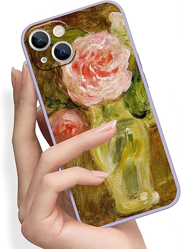 Miniatura 9 de MURLEBAY Gustav Klimt - Funda compatible con iPhone 15, diseño de jardín de granja con girasoles, para mujeres y niñas, funda protectora delgada a