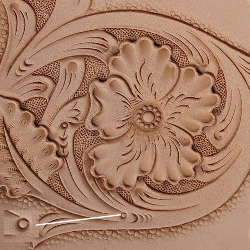 Singring Leather Stamping Tool Seeder Stamps Set 3Pcs Stamps Stainless Steel Carving DIY LeatherCrafts Kit