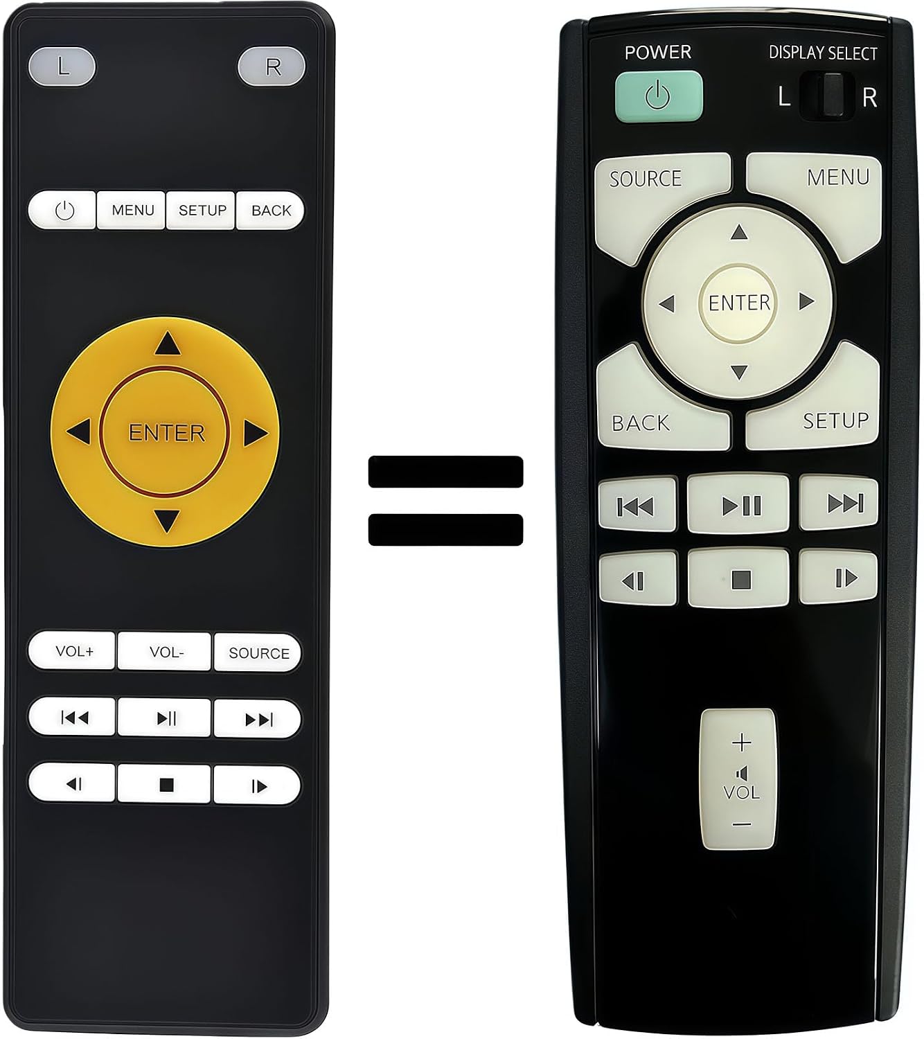 Replacement Remote Control for Infiniti QX60 Rear Entertainment DVD 2014 2015 2016 2017 2018 2019 2020