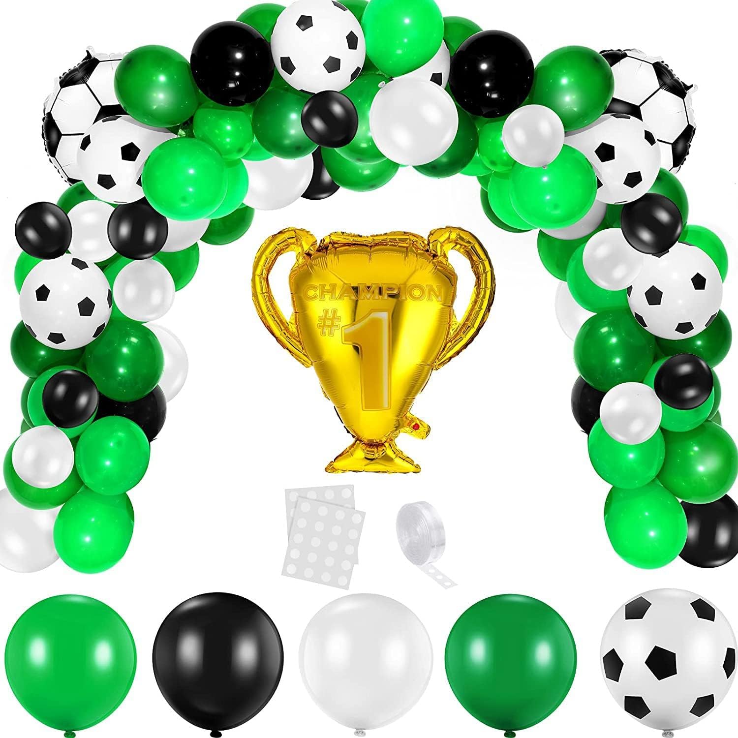 Soccer Party Balloons Supplies,Soccer Birthday Party Decorations ,Boys Sports Theme