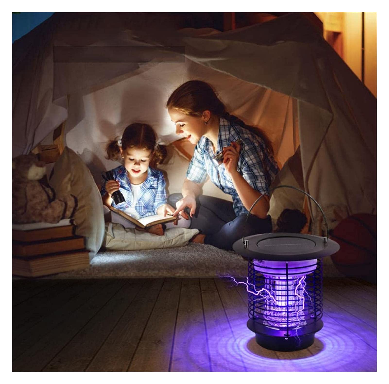 Lampada solare antizanzare Lampada da giardino antipioggia per esterni Trappola per zanzare da esterno Repellente per zanzare e zanzariera Trappola per insetti domestica per interni Repellente per ins