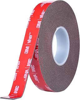 Doppelseitiges Klebeband, Extra Stark Klebend, 15mm x 5M, 1,1 mm dickt, Wasserfest und Hochtemperaturbeständig für Auto, Heimdekoration, Bürodekoration