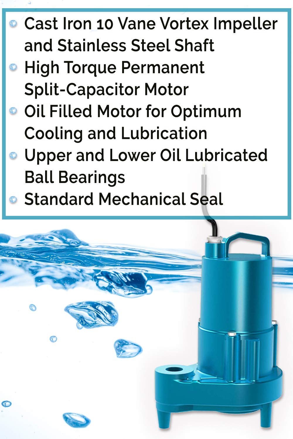 Amаzіng 🔥 Barnes Model SEV412 Sewage Pump, 1/2 hp, 115V, 1 Phase, 2 NPT Vertical Discharge, 71 GPM, 25' Head, Manual