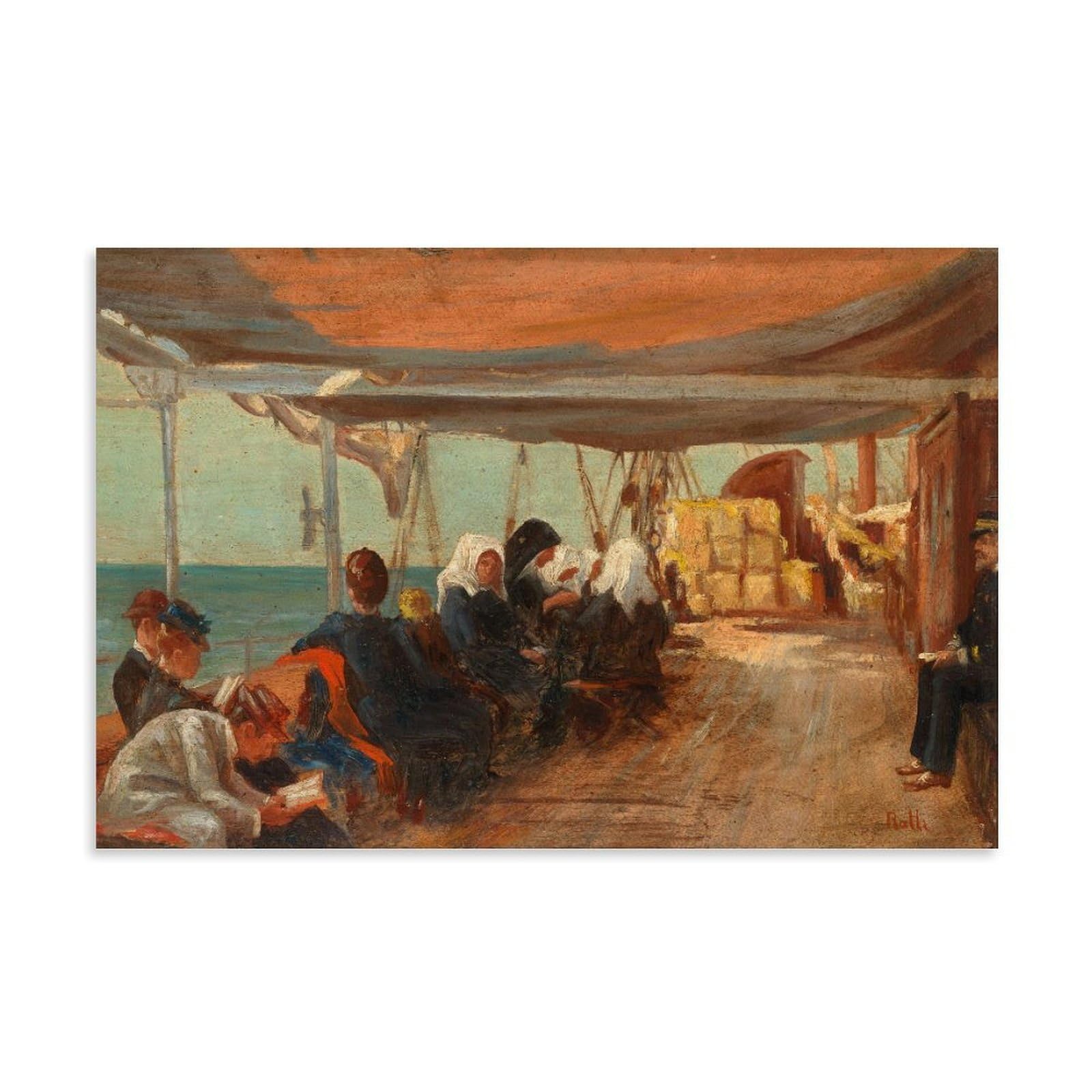 Passagers sur le pont tableaux décoratifs pour chambre unframe - 8