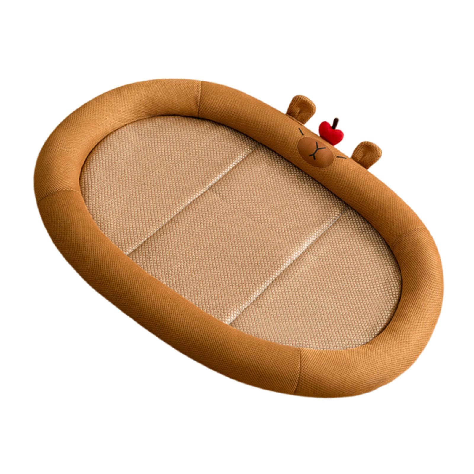 Tapis rafraîchissant pour chatons en appartement panier d'été brun