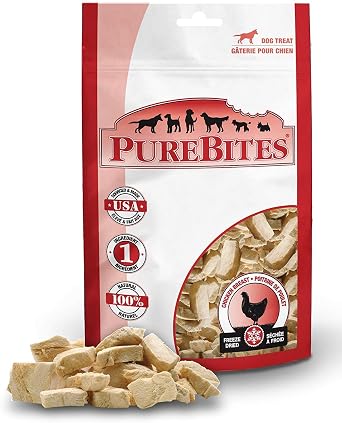 PureBites 3 Pack Chicken Breast Freeze Dried Treats for Dogs 3 Ounces