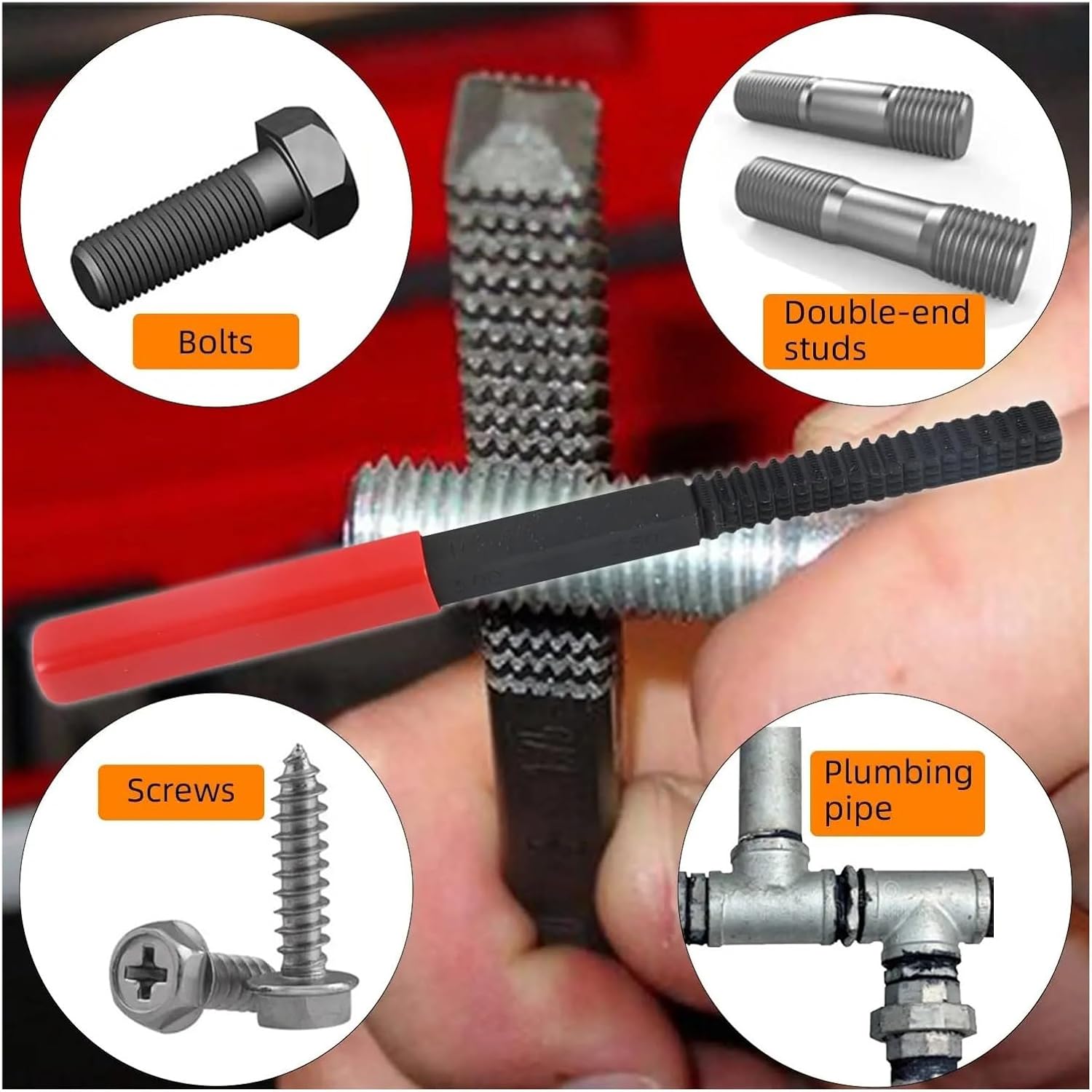 15Pcs Metric Thread Chaser Set Thread Inserts and Repair Kits in 4 Sizes Universal Re-Threading Tool