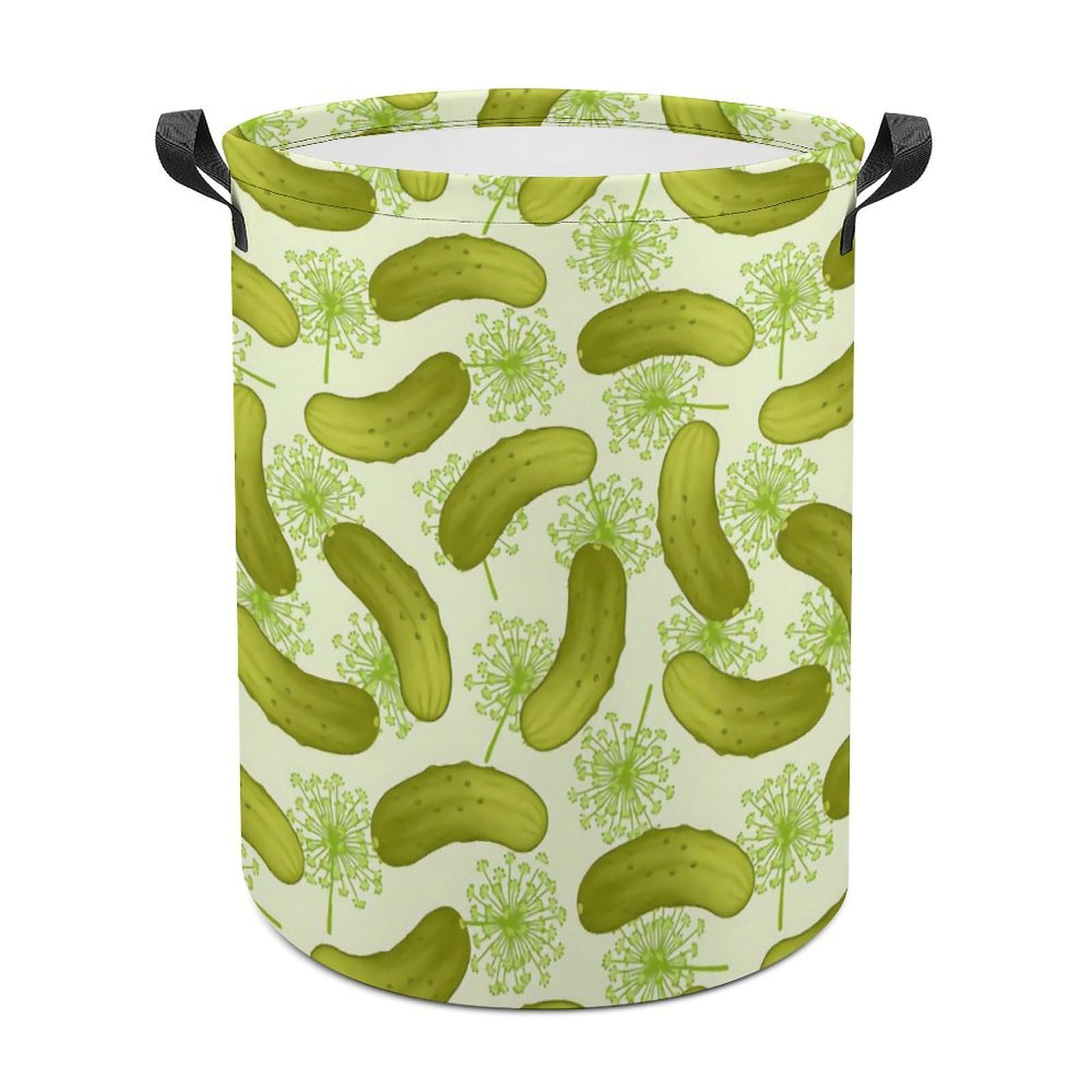 Dill Pickles Laundry Basket, Dirty Clothes Basket, Bathroom, Home Decor 44x35cm