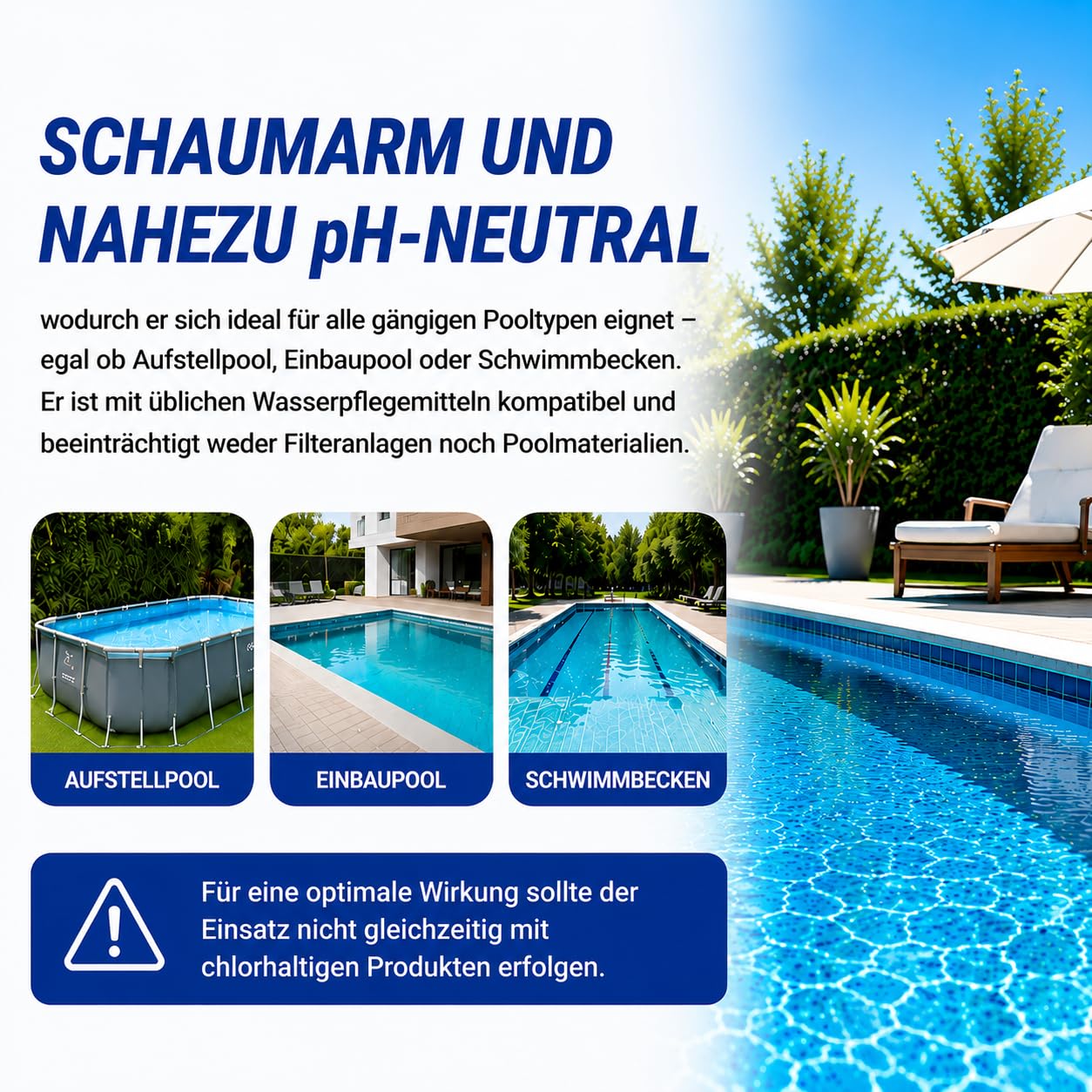 HERRLAN® ALGEN Stop PRO - 5 Liter Algenvernichter für Pool & Schwimmbad | Chlorfreies Algizid zur Algenbekämpfung im Pool, Langzeitformel für die regelmäßige Wasserpflege.