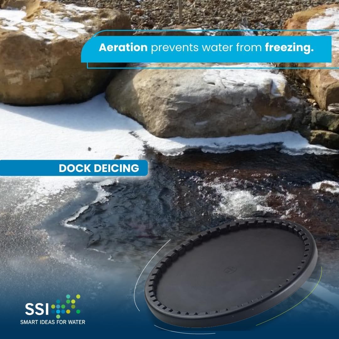 ECD270-E | 9” EPDM Fine Bubble Disc Diffuser - Aerators for Ponds, Aquarium or Water Treatment | SSI Aeration Original (10 Pack)