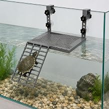moniko Hanging Turtle Basking Platform, Height Adjustable with Ramp