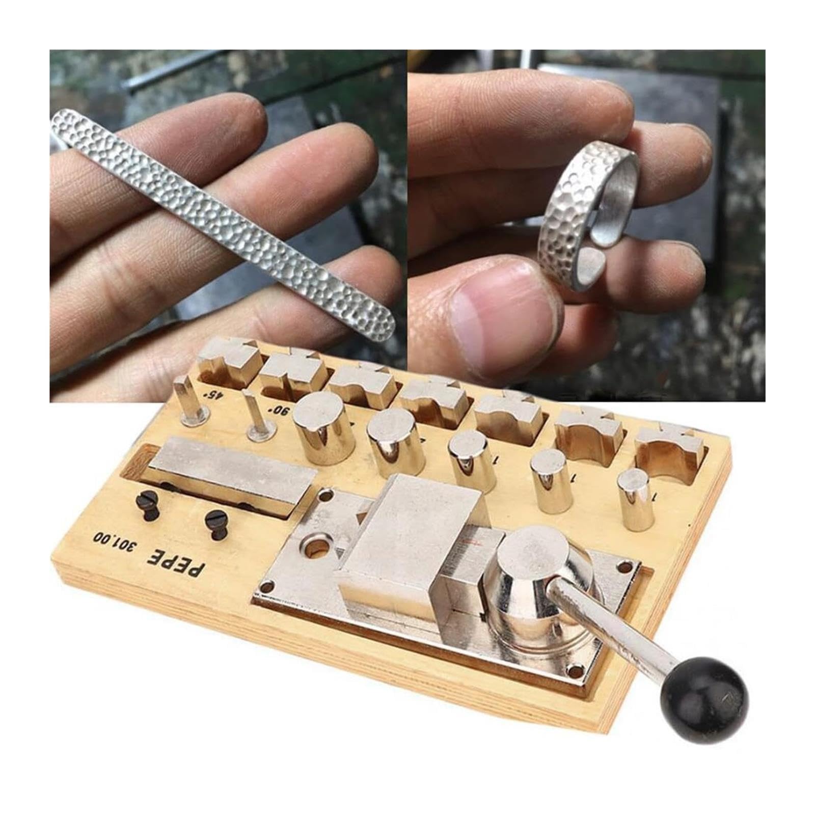 Doblador de anillos, herramienta de formado para metal blando