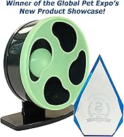 Vista 3 de Silent Runner- 9 pulgadas regular - Rueda de ejercicio + soporte + accesorio de jaula (brilla en la oscuridad)