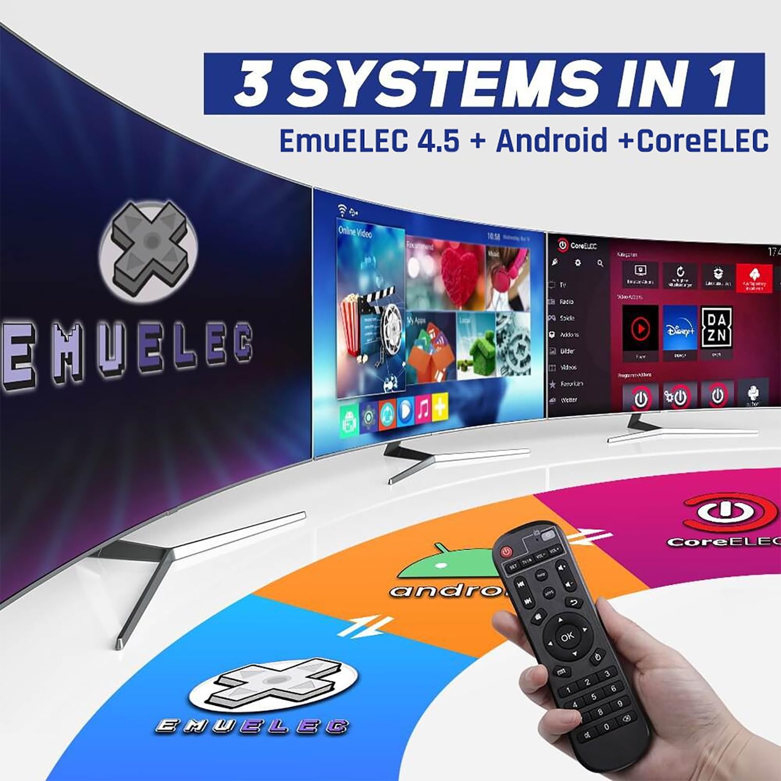 THREMA Console di Gioco retrò da 256 GB con oltre 117.000 giochi integrati, sistema di console per videogiochi con 2 controller wireless, per uscita TV 4K HD/AV