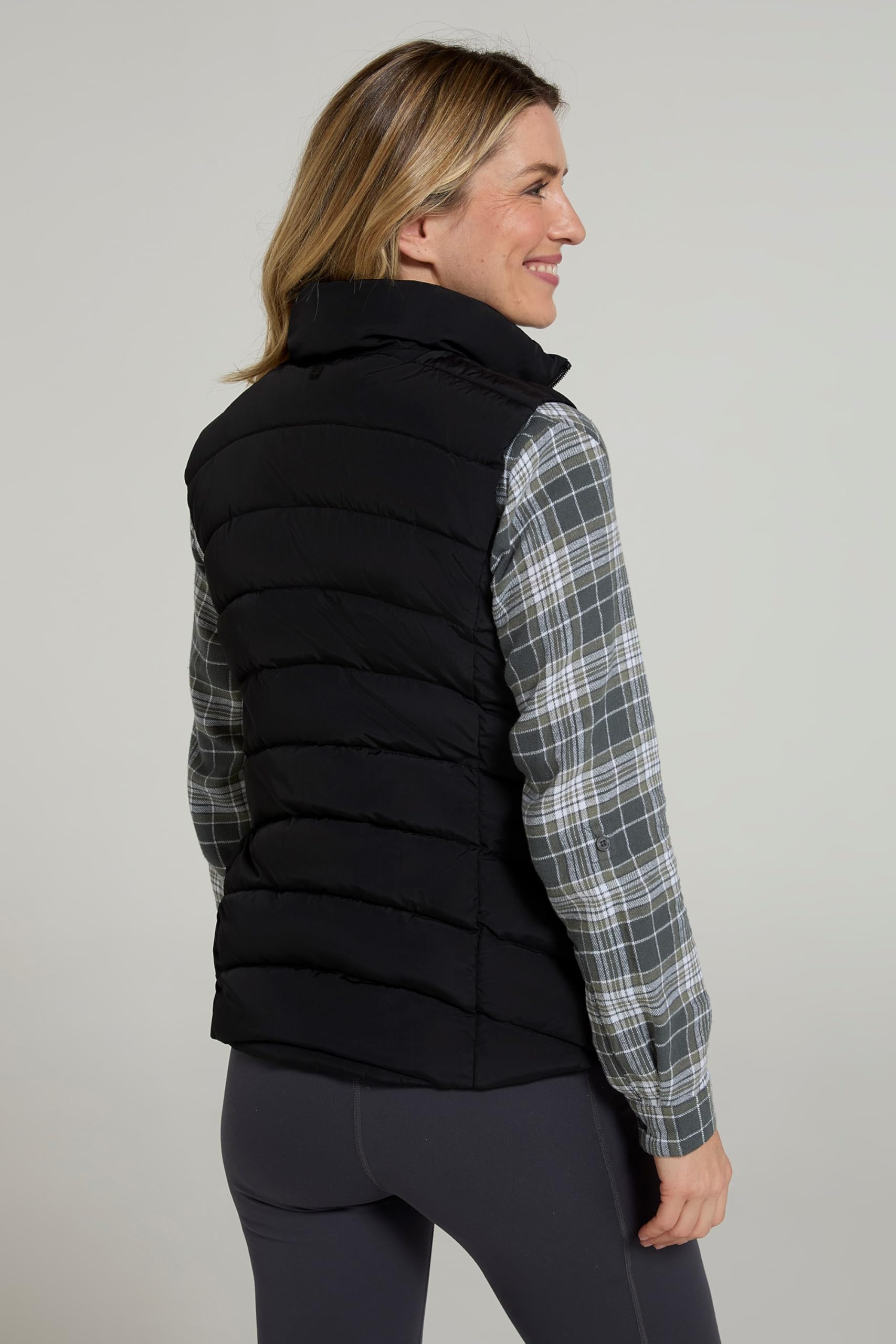 Mountain Warehouse Opal Doudoune pour Femme - Veste matelassée légère, sans Manche, Hydrofuge, résistante Eau et Pluie - randonnée, Printemps été