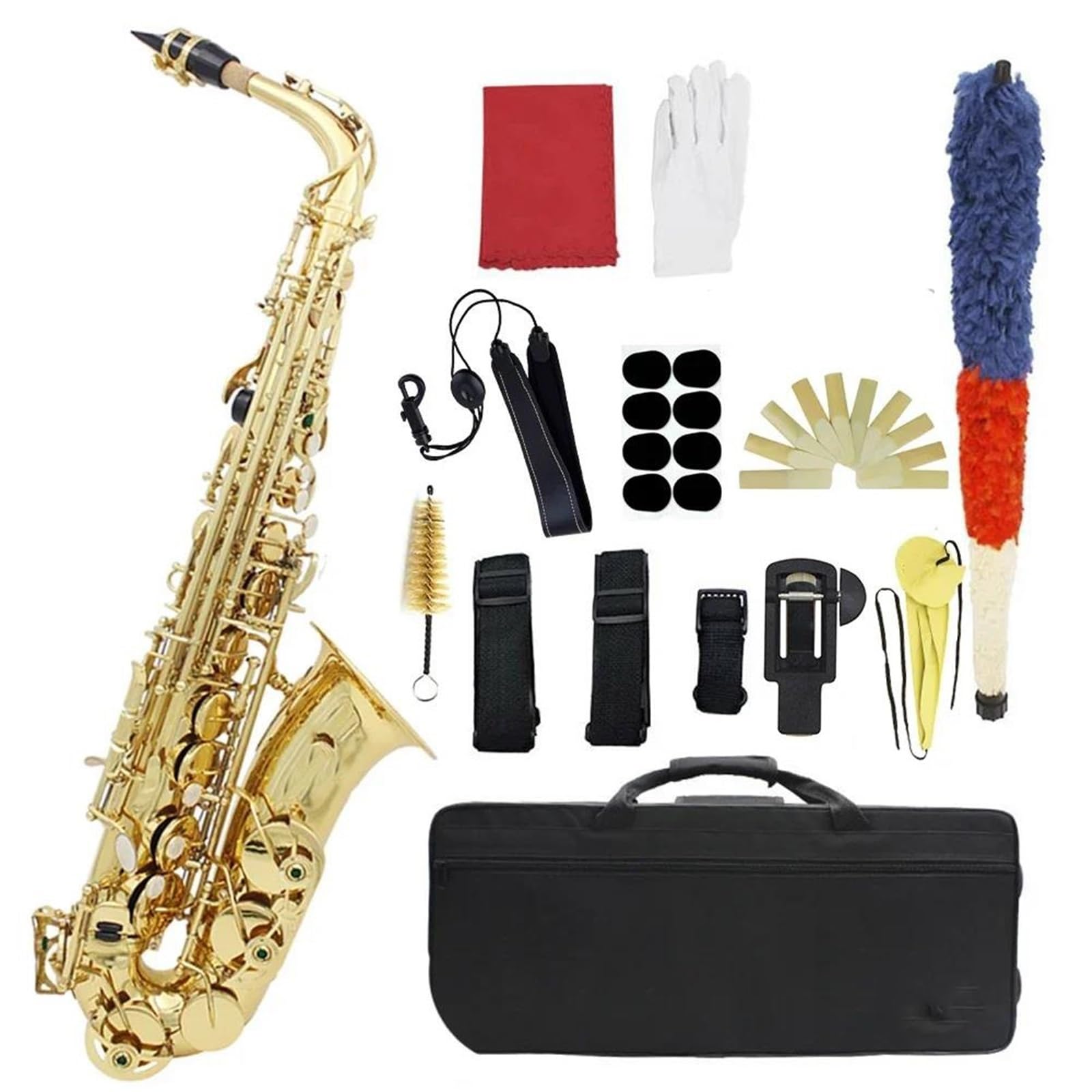 Eb Brass Ręcznie Grawerowany Alto Dla Początkujących Instrumenty Dęte Drewniane Z Akcesoriami