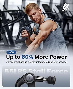 BOB AND BRAD Cordless Shiatsu Back Massager and D5 Pro Deep Tissue Massage Gun