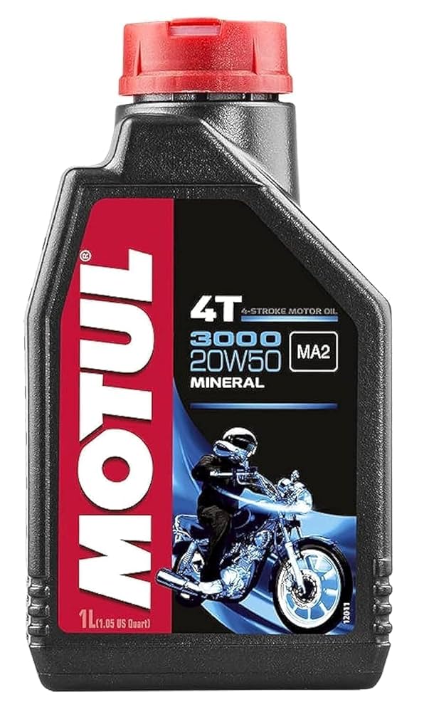 Amazon.com: Motul 3000 4T Oil - 20W50-1L. : Automotive