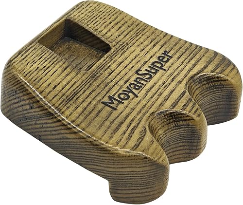 Miniatura 12 de Wood Pool Cue Holder Non-Slip Silicone Base Solid Wooden Construction Holds 2/3/4/5 Cues Weighted Metal Inside for Stability Billiard Accessory