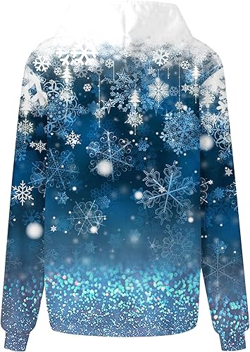 Miniatura 5 de Vifucz Navidad vacaciones pulóver sudaderas con capucha sudadera casual sudadera con capucha copa vino tinto impresión sudaderas camisa Top