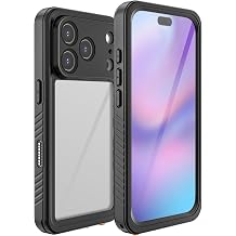 for iPhone 17 Case Waterproof, IP68 Underwater Durable Phone Cas, Black iPhone 17 pro