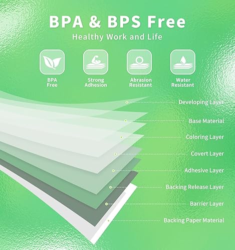 Miniatura 2 de Etiquetas D30, 3 rollos de etiquetas Phomemo (0.47 x 1.57 pulgadas), calcomanías térmicas autoadhesivas para D30, para nombre, suministros
