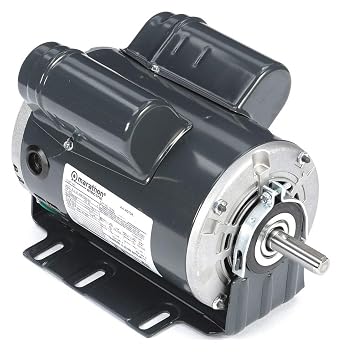 Marathon G156 56 Frame Open Drip Proof 56B17D2012 Belt Drive Motor, 3/4 hp, 1725 RPM, 115/208-230 VAC, 1 Phase, 1 Speed, Ball Bearing, Resilient Ring Mount, Capacitor Start