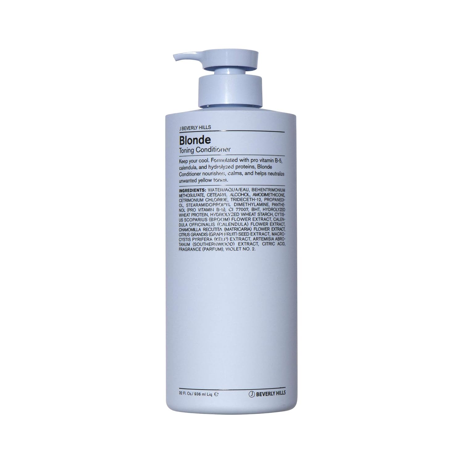 J Beverly Hills Blue Blonde Toning Conditioner with Vitamin B5 to Tone Brassy Hair, (12 Oz, 32 Oz)