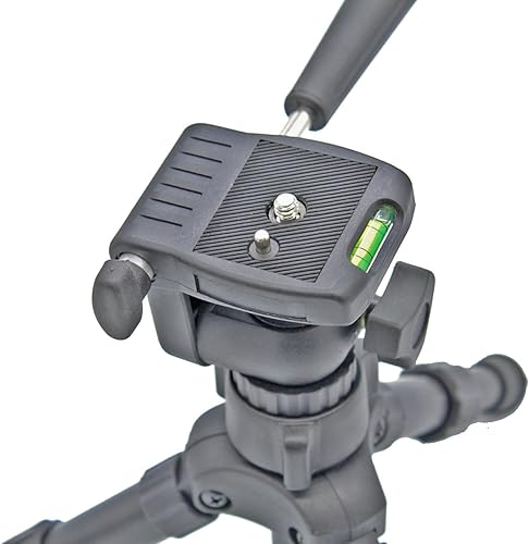 Miniatura 3 de PhotoTrust - Mini trípode plegable de mesa portátil con nivel, aluminio sólido, ligero y compacto, compatible con Canon Nikon Sony, Samsung,