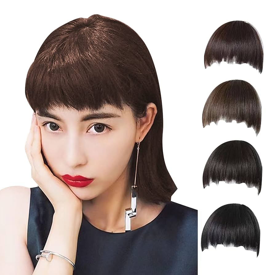 Amazon.co.jp: Allega 前髪 ウィッグ アシメ ぱっつん 自然 部分