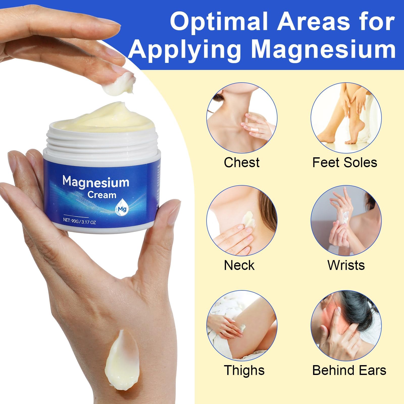 ReliCo Magnesium Cream, Fast-absorbing Pure with Vitamin E — Amazon image 4
