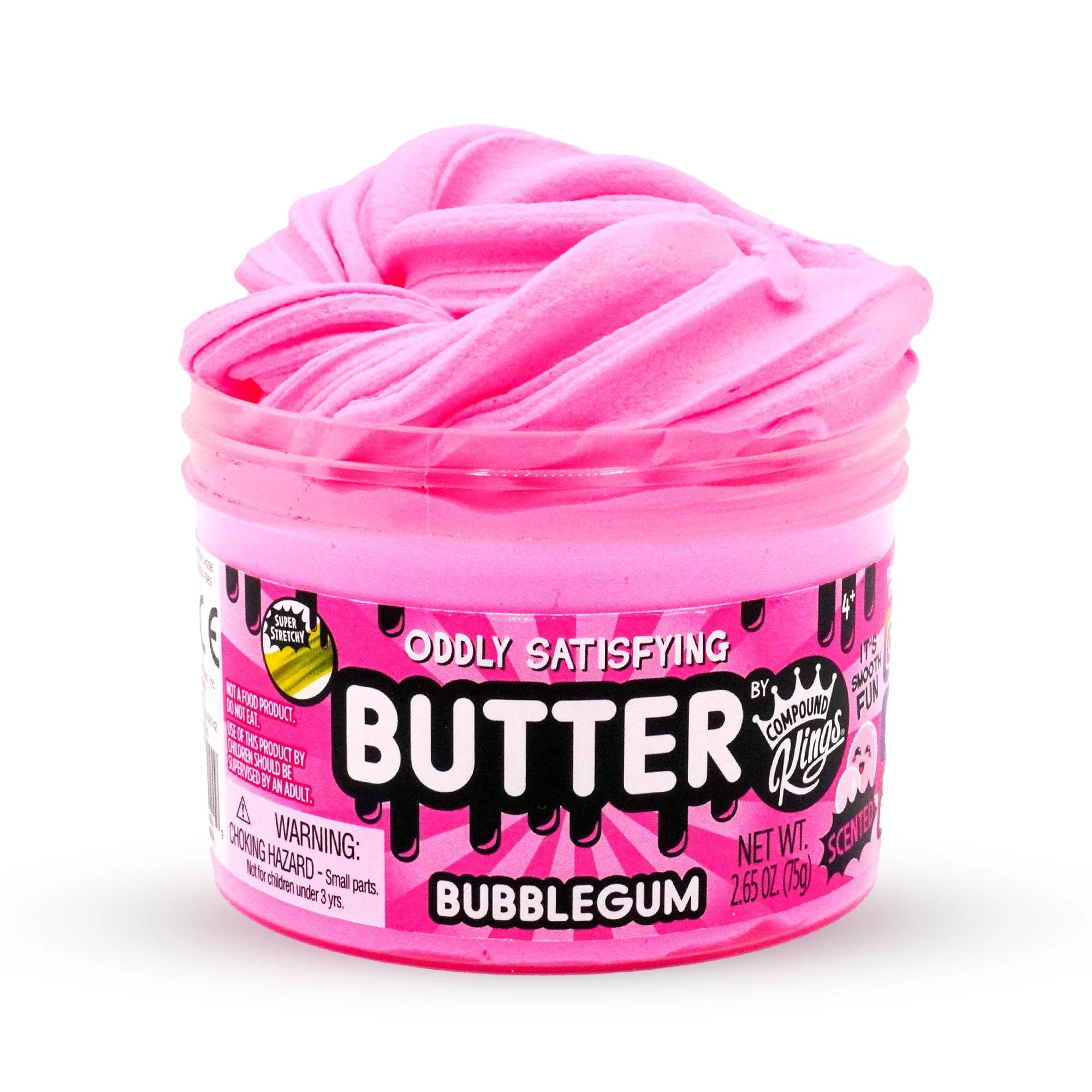 Oddly Satisfying Butter Compound for Girls & Boys | Sensory Toys | Non-Sticky | Stress Relieving Tactile (Bubblegum)