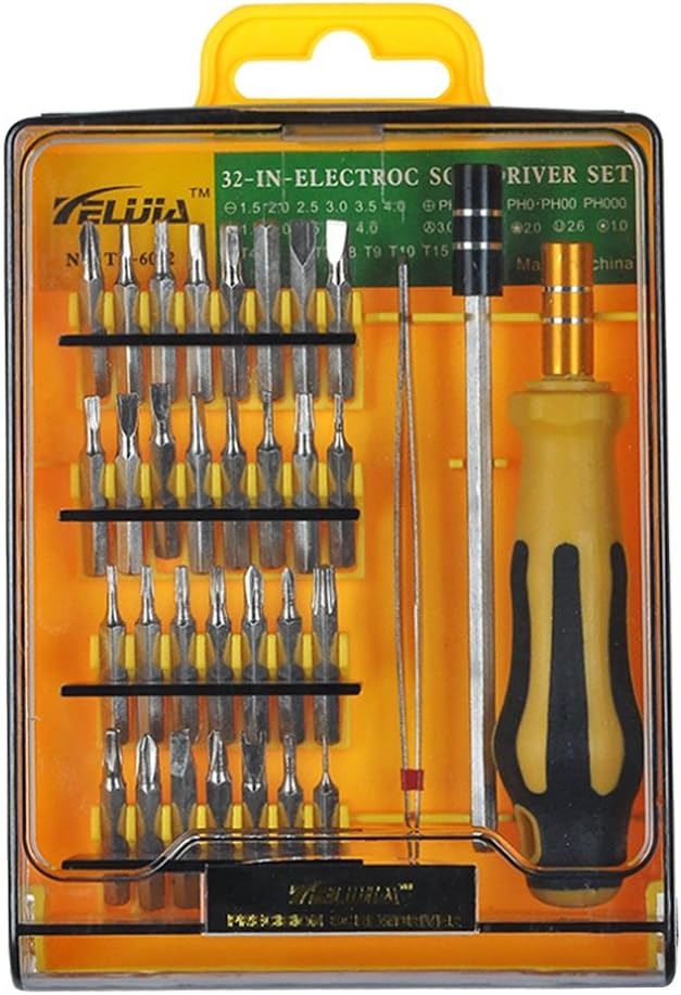 XRY Precision Screwdriver Set , 32 in 1 Magnetic Repair Tool Kit, Mini Electronic Screwdriver Kit, Professional Magnetic Driver Set, Perfect for Glasses, Watches, iphone,Laptop,PC,ipad, Cell Phone, PS4,Electronic Devices