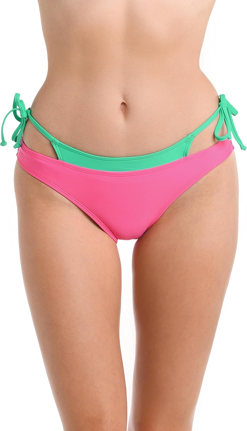 Hobie Women's Faux Layered Hipster Swimsuit Bottom