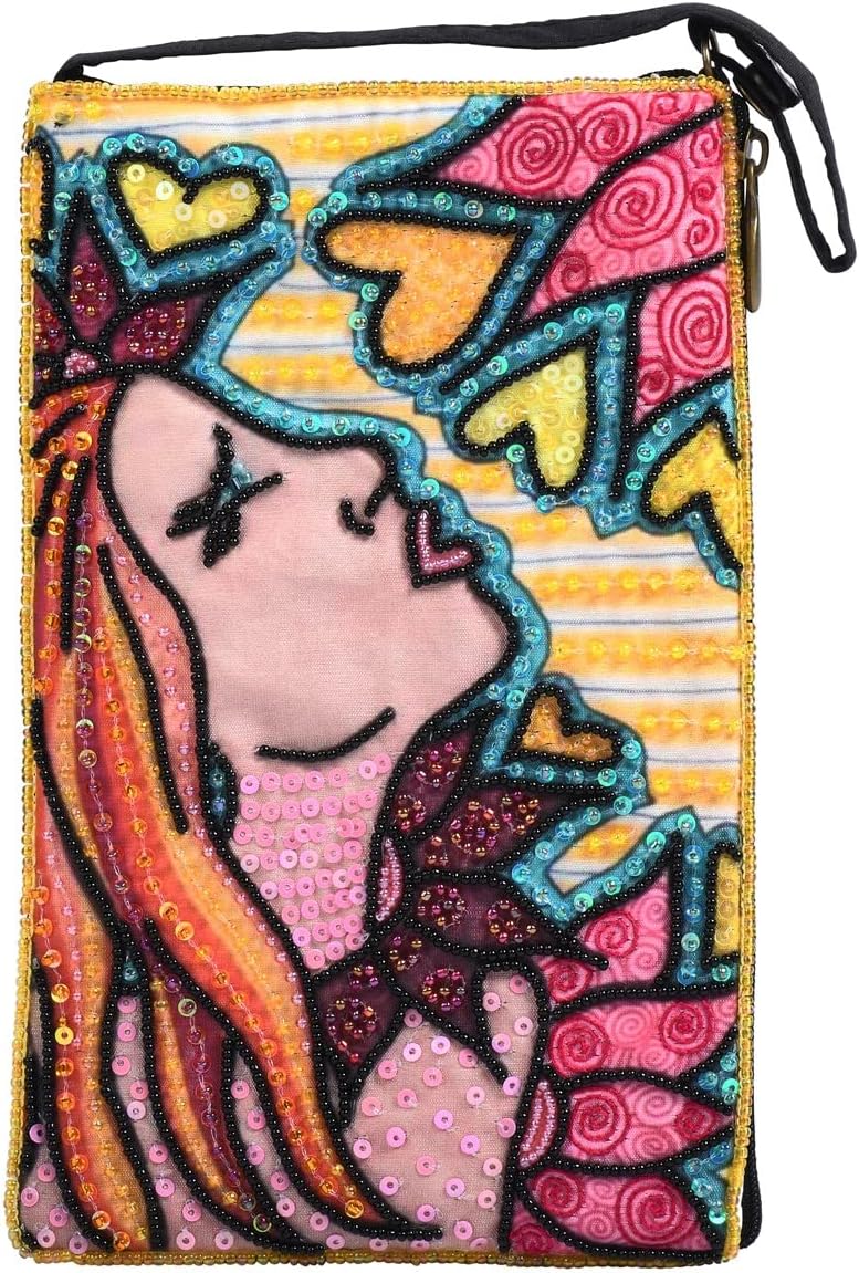 Bamboo Trading Libby by Sarah Walters Club Women Crossbody Wristlet Handbag, 7.5-inch Height, Travel Accessory