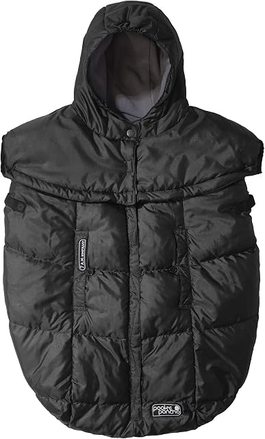 7AM Enfant Pookie Ponchho Cover for Baby Carrier - Water Repellent & Ultra Soft Micro-Fleece Lining with 2 Adjustable Hoods