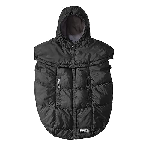 7AM Enfant - Funda portabebés K-Poncho de ajuste universal, repelente al agua 3 en 1 con capucha ajustable, funda multifuncional para cochecito y