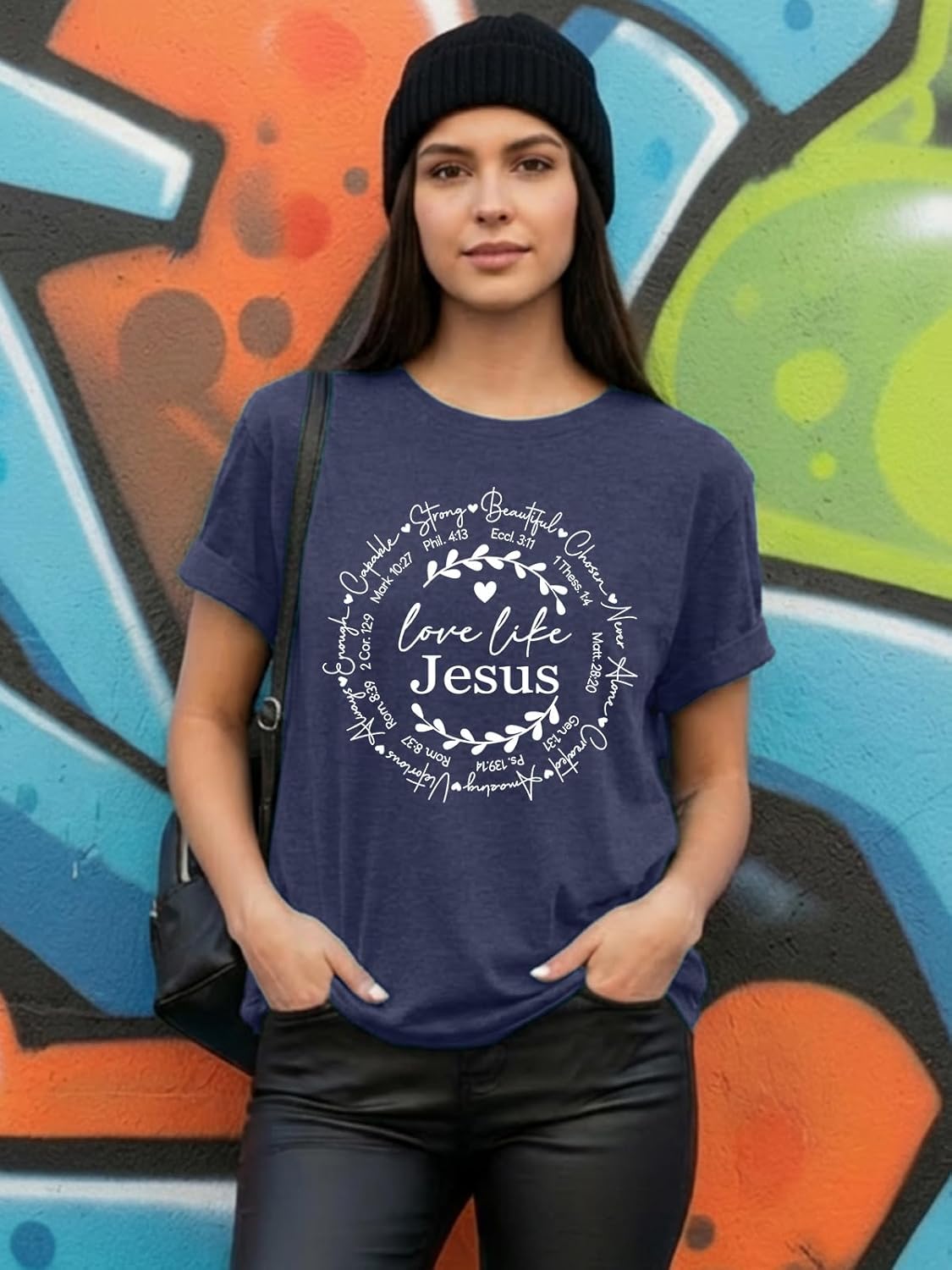 Christian Shirts for Women Religious Sayings Tshirt Jesus Tee Shirt Gift Inspirational Graphic Tee Short Sleeve Top - Image 2