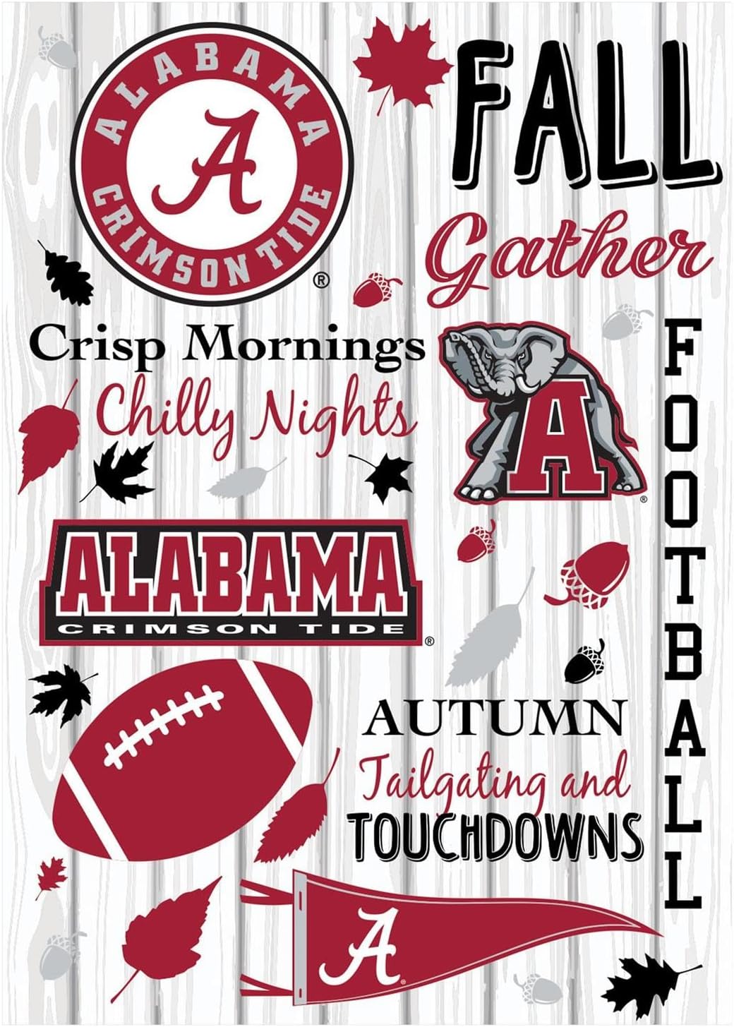 University of Alabama, Moire Flag, House Size, Fall Seasonal