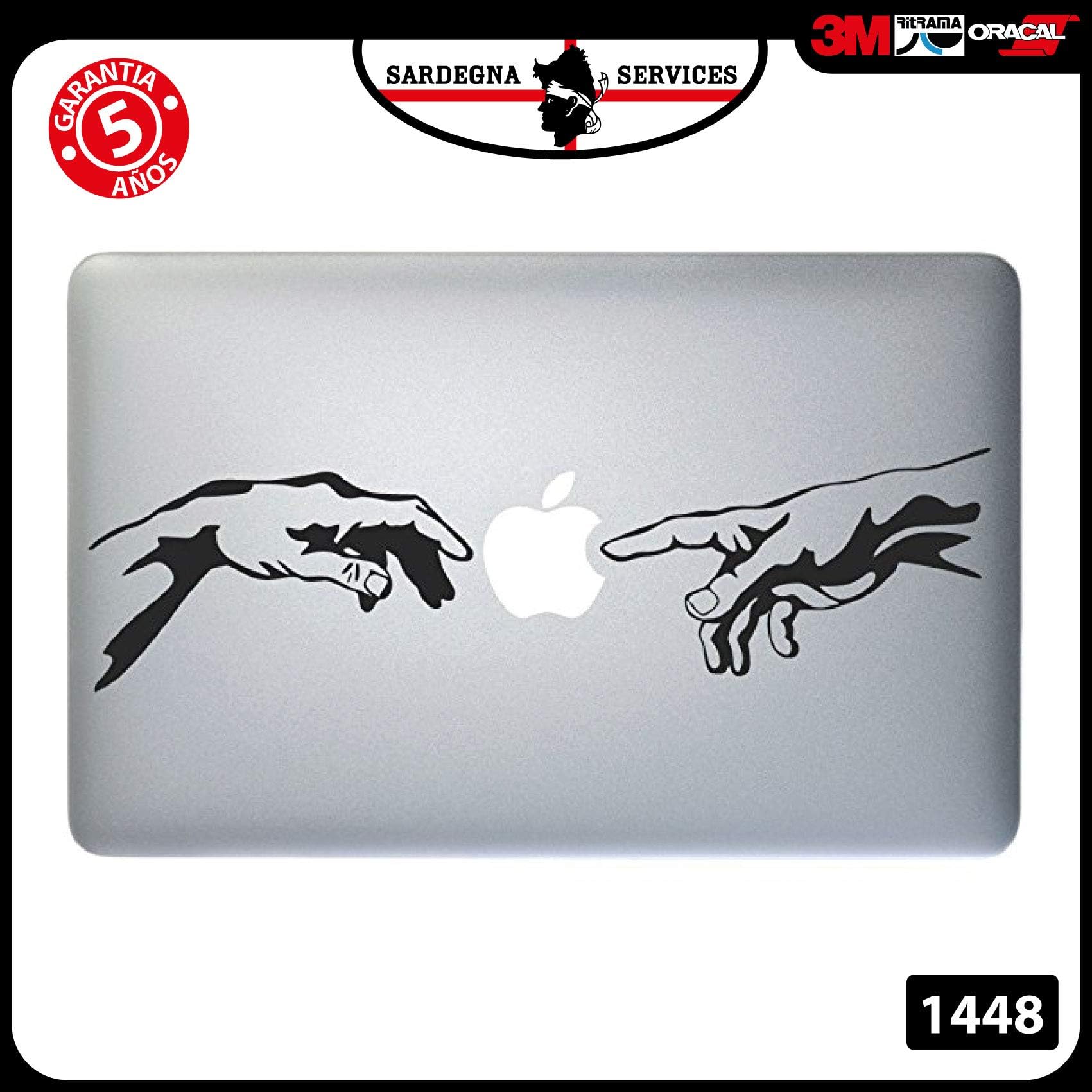 Sticker-Michelangelo Apple Macbook Macbook Laptop Sticker Decal Art Painting Design Vinyl For Mac Pro Air 11 "13" Retina 15 "17" Stickers Decor 15" - 17" MACBOOK