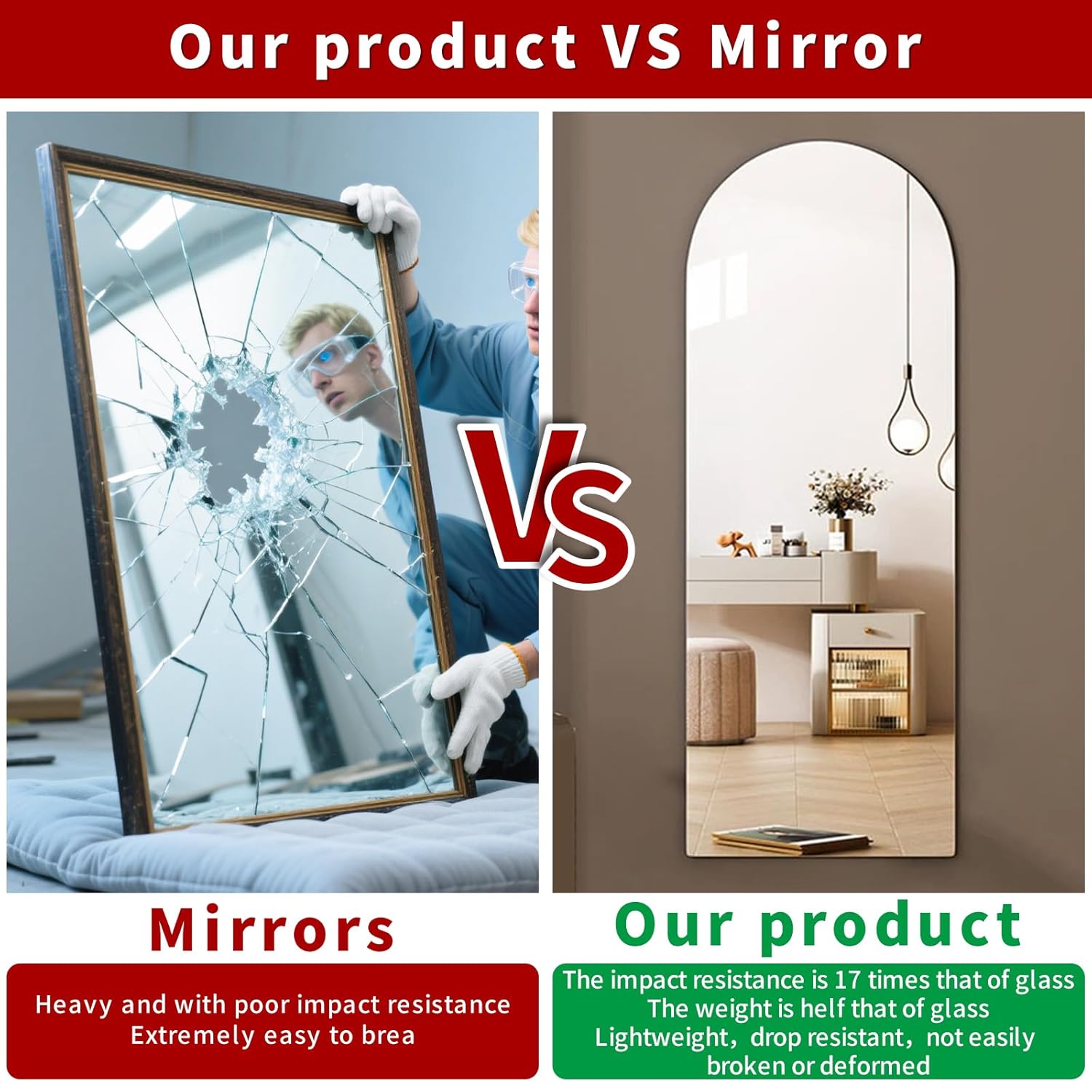 Mirror Acrylic Sheets 1/8 ” Thick - 10 Pack 8 X 8 inch Muliticolored Plexiglass Panels Blanks for Laser Cutting and Engraving for DIY Crafts Projects