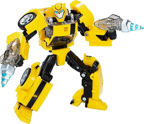 Transformers Legacy United Deluxe Class Animated Universe Bumblebee - Figura de acción de conversión de 5.5 pulgadas, 8+