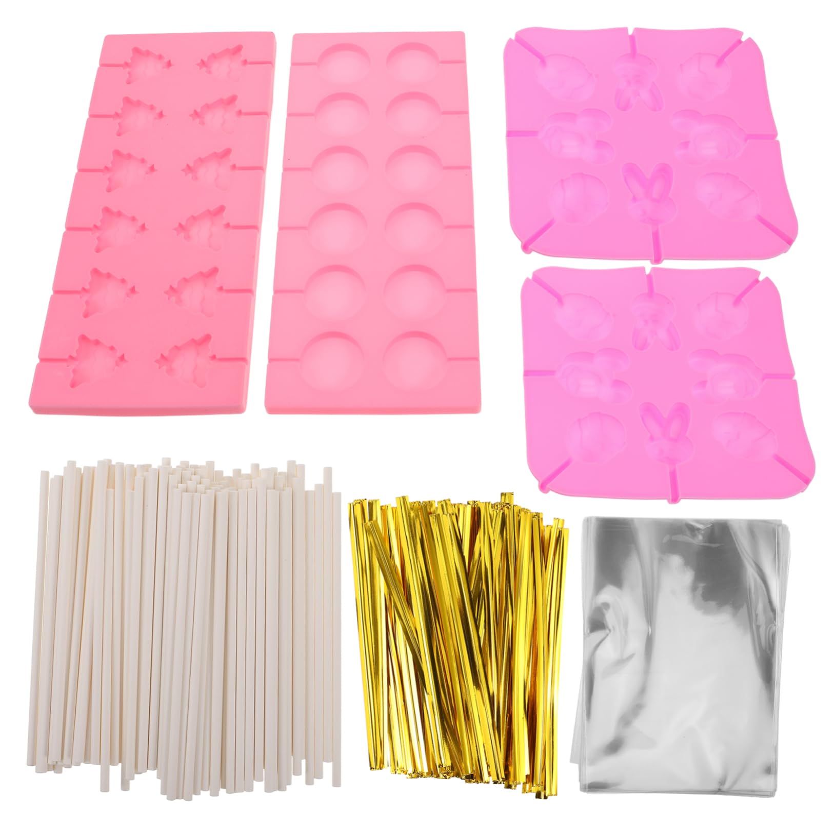 Moule à Sucettes de Noël 1 Set en Silicone, Formes Variées