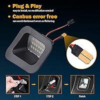 Vista 6 de Luz LED para placa de matrícula compatible con Dodge Ram 1500 2500 3500 2003-2018, accesorios de luces de matrícula, montaje de repuesto